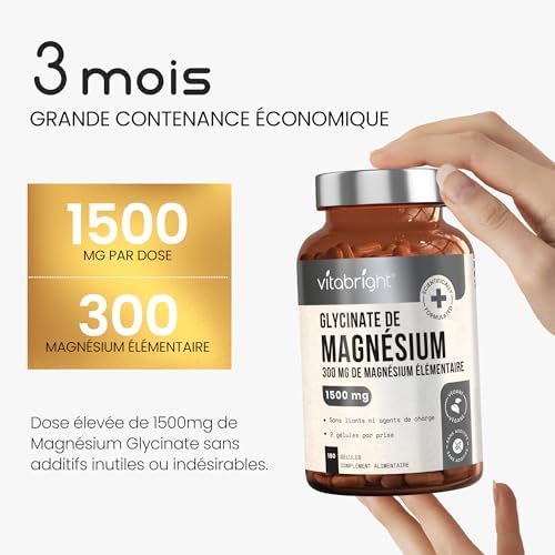 Vue 5 de Vitabright Magnesium Bisglycinate Bio