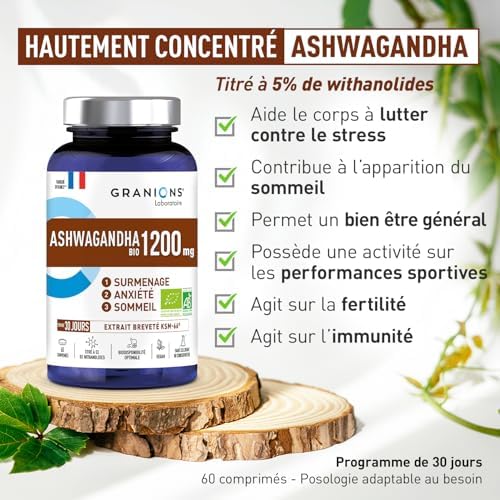 Vue 2 de Ashwagandha Bio Mg Granions