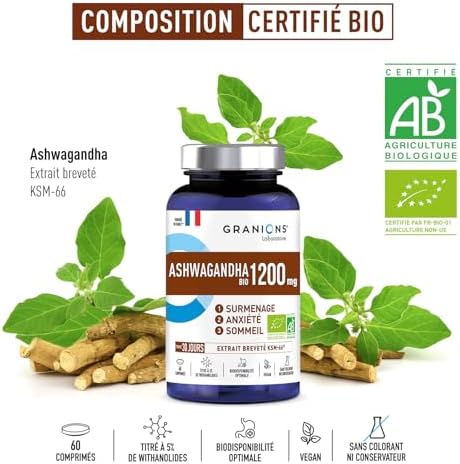 Vue 3 de Ashwagandha Bio Mg Granions