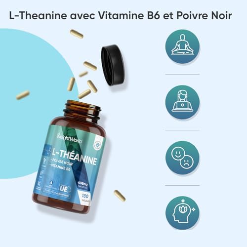 Vue 2 de Theanine Gelules Vegan