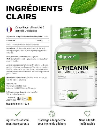 Vue 5 de Ltheanine Gelules Mg Par
