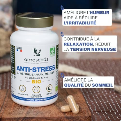 Vue 2 de Antistress Bio Aubepine Safran