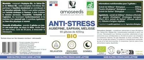 Vue 6 de Antistress Bio Aubepine Safran