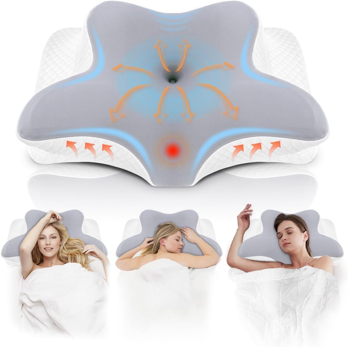 Nvkhg Oreiller Ergonomique Mousse