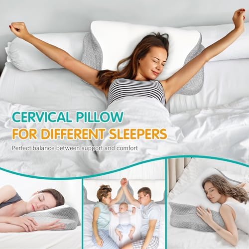 Vue 6 de Ehomfory Oreiller Ergonomique Cervical