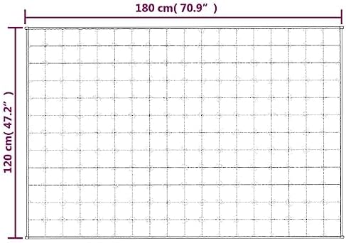 Vue 6 de Vidaxl Couverture Lestee Gris