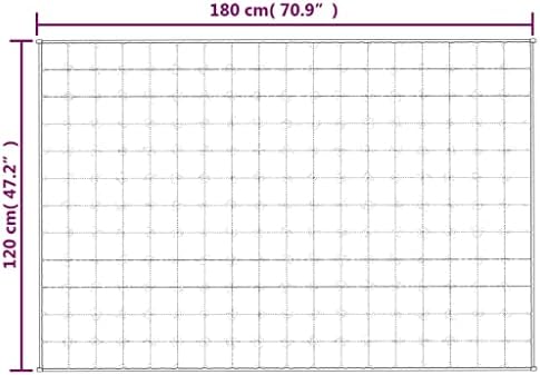 Vue 7 de Vidaxl Couverture Lestee Gris