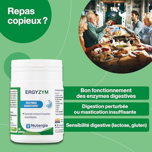 Vue 3 de Nutergia Enzymes Digestives Repas