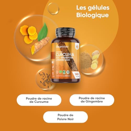 Vue 2 de Curcuma Bio Gelules Poivre
