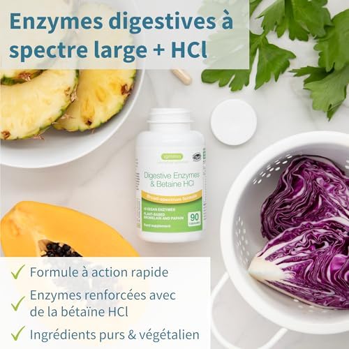 Vue 2 de Enzymes Digestives Betaine Hcl