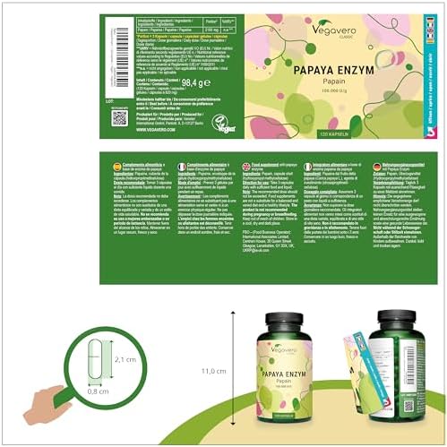 Vue 3 de Enzyme De Papaye Vegavero