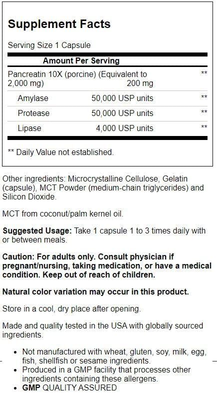 Vue 2 de Now Mg Pancreatine