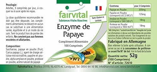 Vue 4 de Fairvital Enzyme De Papaye
