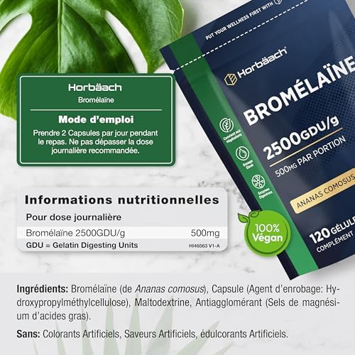 Vue 3 de Bromelaine Forte Mg Fip