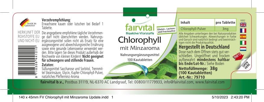 Vue 2 de Fairvital Chlorophylle Avec Saveur