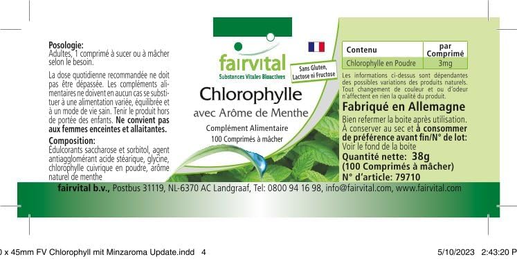Vue 4 de Fairvital Chlorophylle Avec Saveur