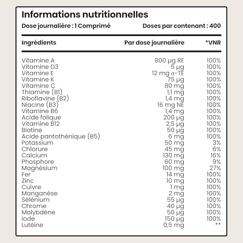 Vue 6 de Multivitamines Et Mineraux Comprimes