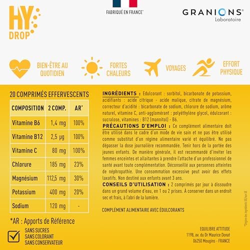Vue 2 de Granions Hydrop Pastilles Hydratation