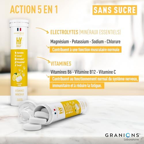 Vue 3 de Granions Hydrop Pastilles Hydratation