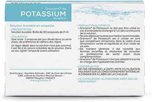 Vue 2 de Granions Potassium Aide