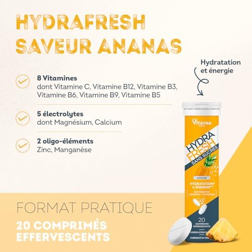 Vue 2 de Hydrafresh Pastilles Hydratation Effervescentes