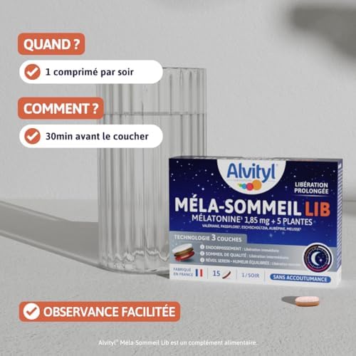 Vue 5 de Alvityl Melasommeil Lib Melatonine