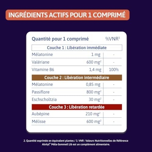 Vue 6 de Alvityl Melasommeil Lib Melatonine