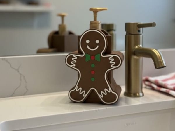 Soporte para jabón de jengibre de Navidad - para Baño y Cuidado Corporal