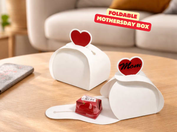 CAJA DEL DÍA DE LA MADRE PLEGABLE / PARA REGALOS PEQUEÑOS