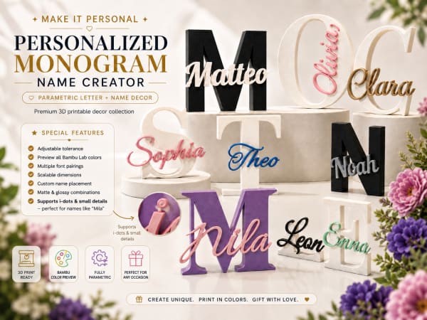 Creador de Nombres Monogramados Personalizados