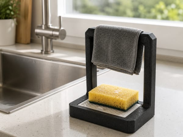 Soporte para Esponja de Cocina con Bandeja de Goteo