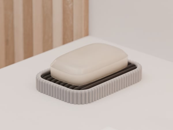 Jabonera. Bandeja para jabón de baño.