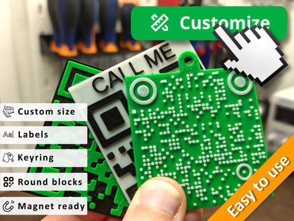 Generador de códigos QR paramétrico personalizable