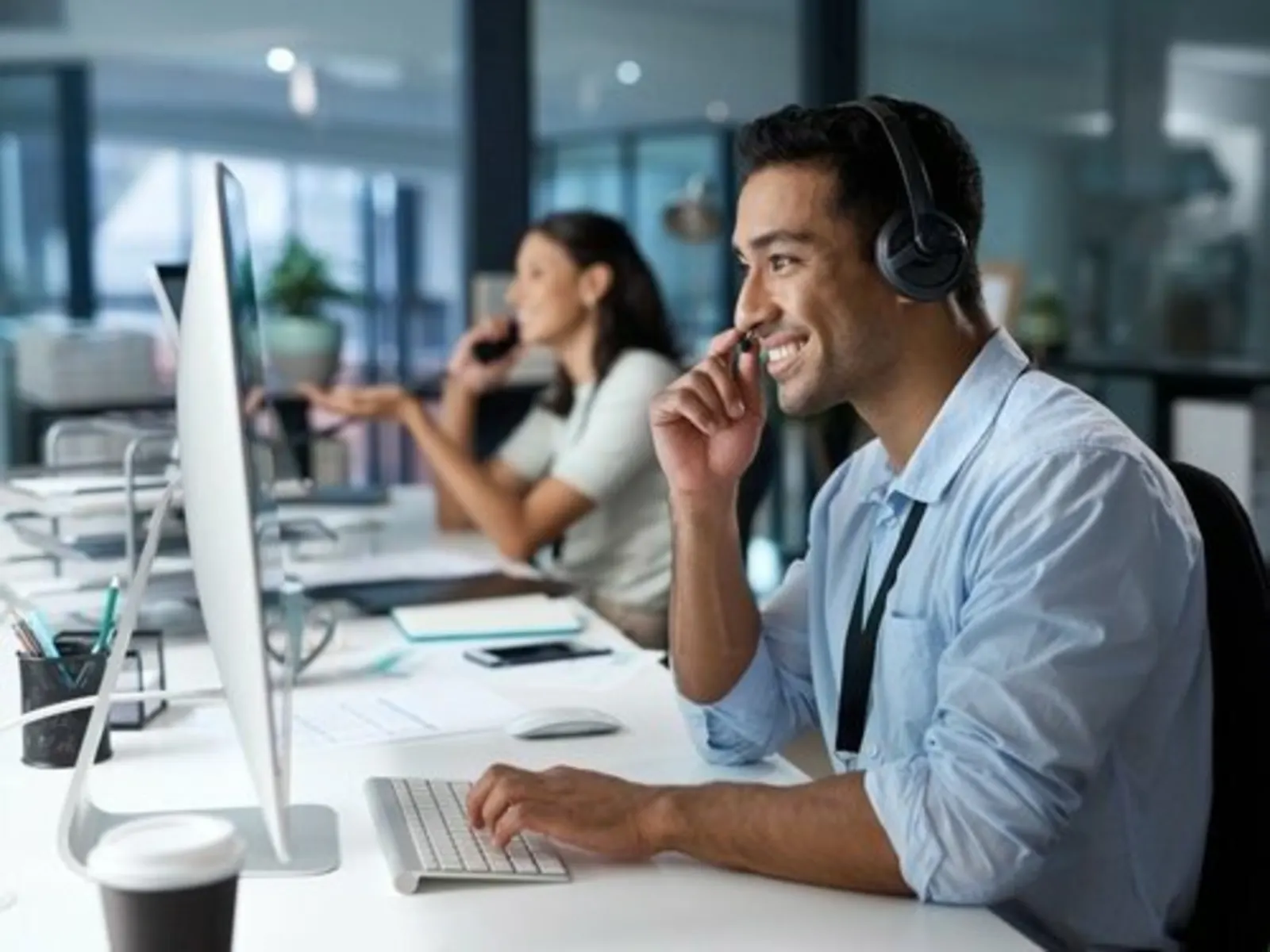 QueueAway support team helping customers