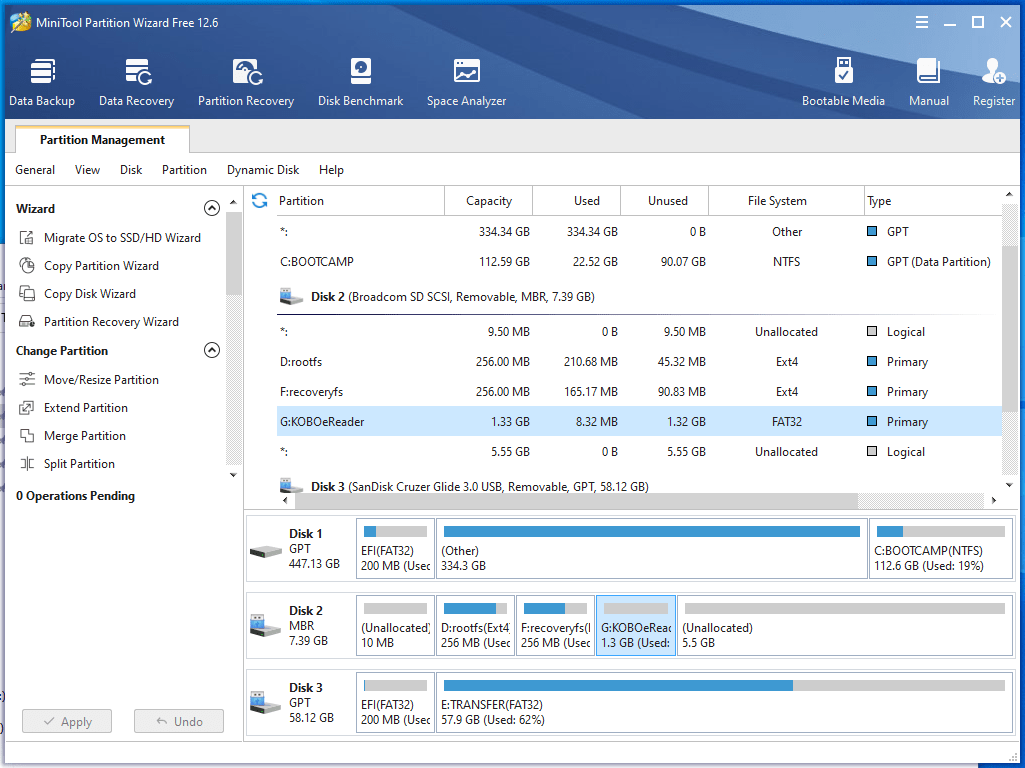 Partition software