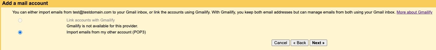 GMail POP3
