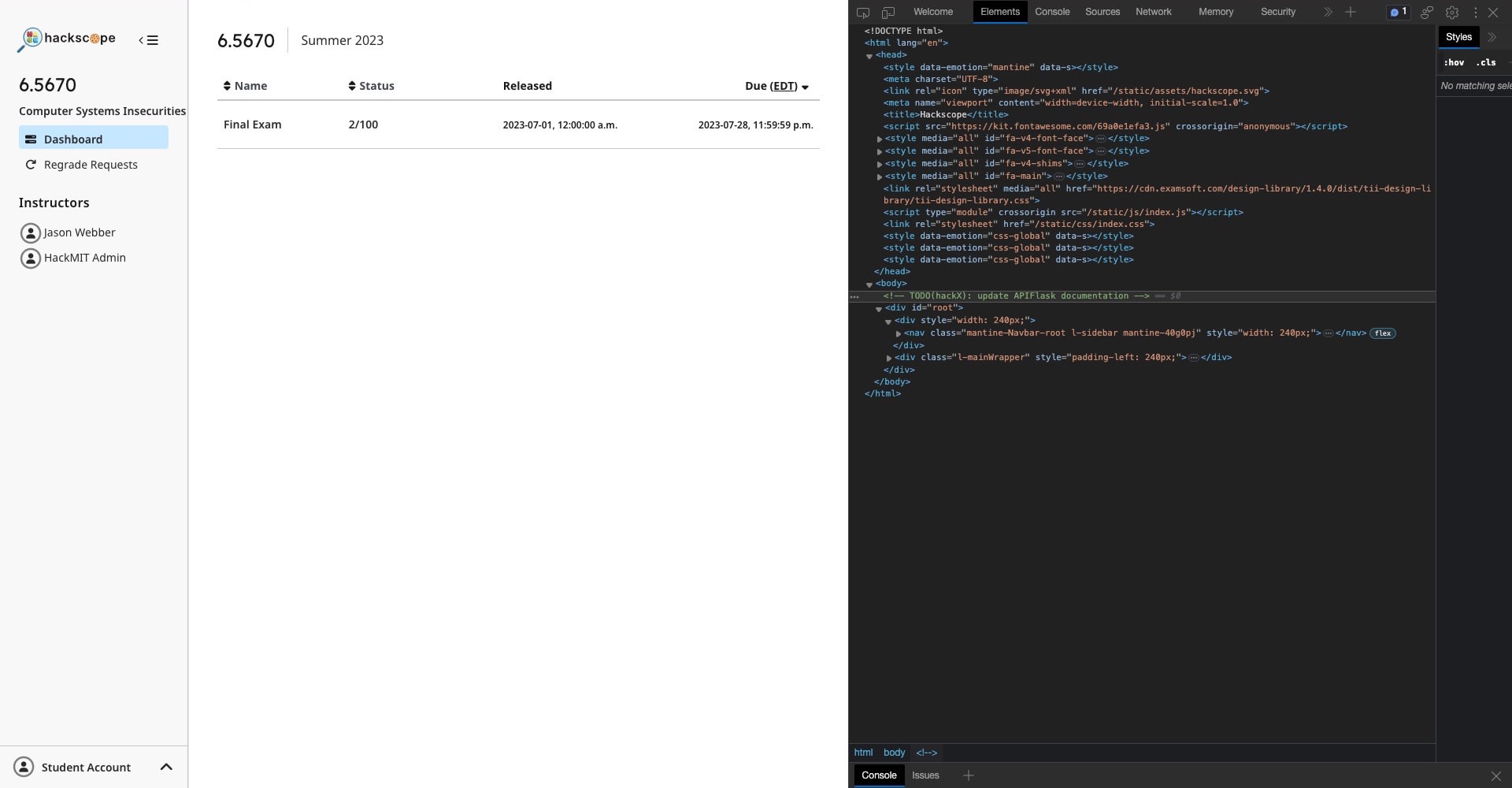HTML comment