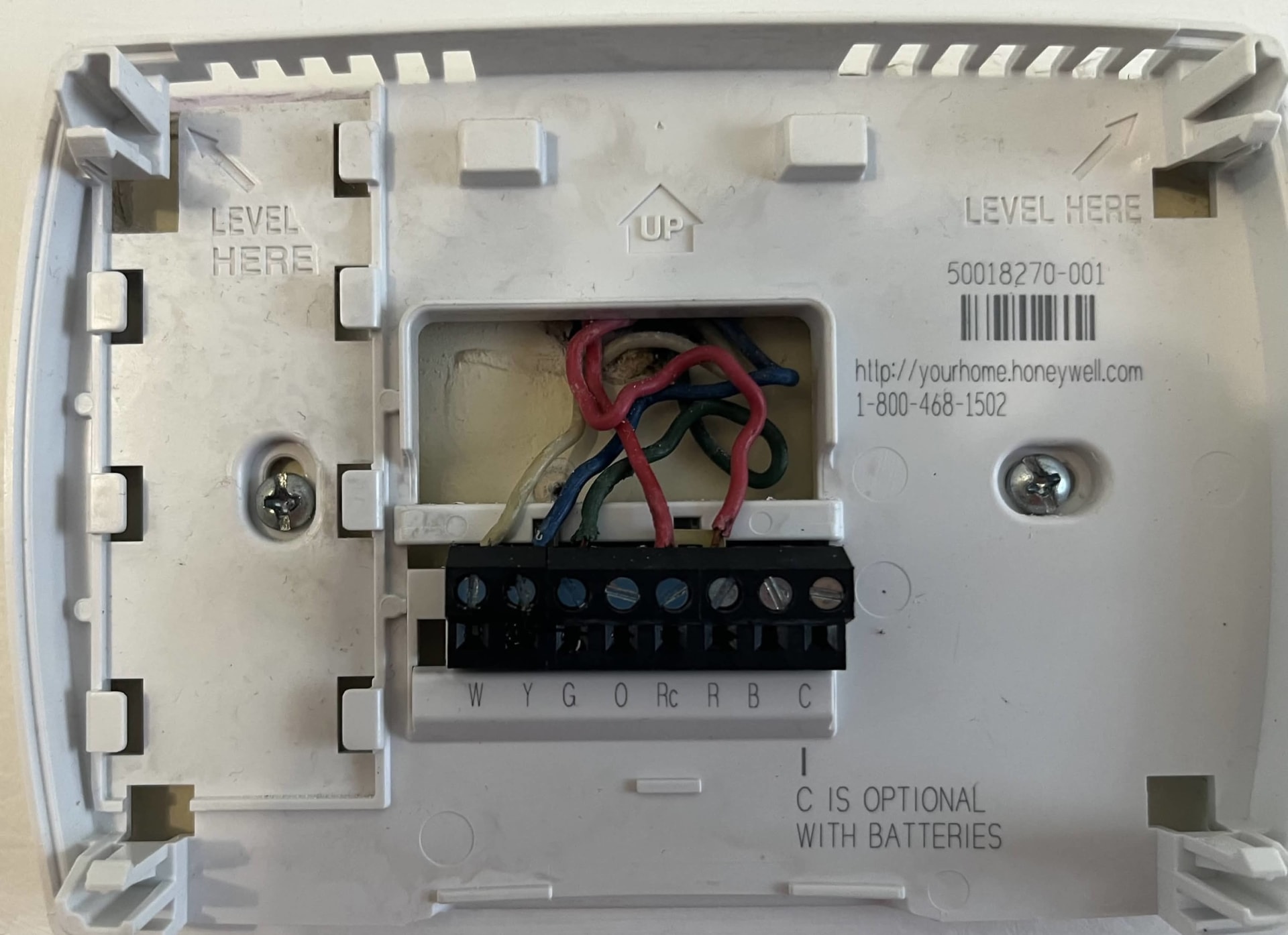 Replacing Honeywell Thermostat with ecobee Smart Thermostat Premium
