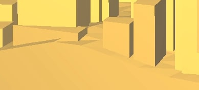 Terrain overlapping buildings
