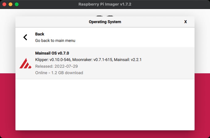 Mainsail OS Image