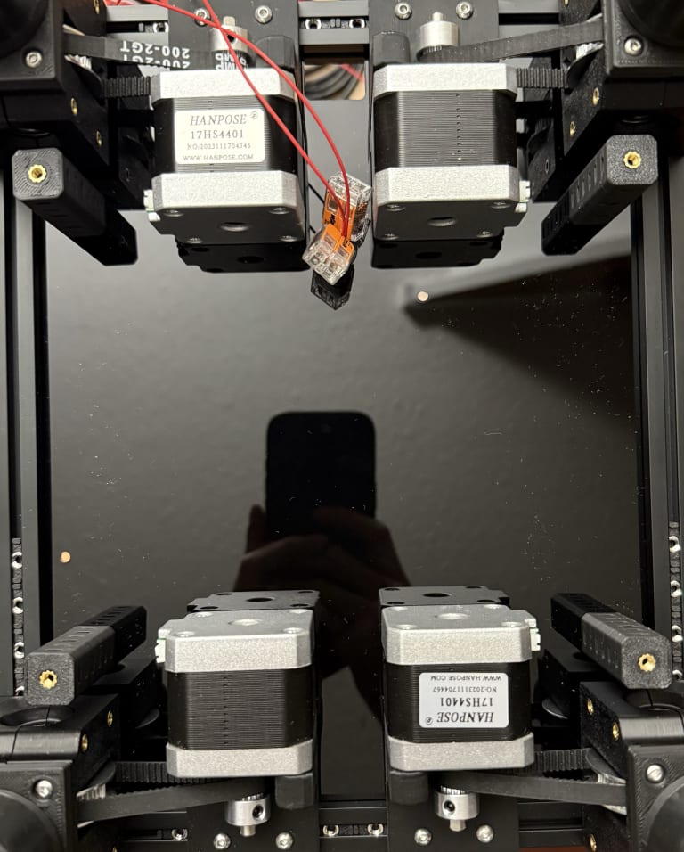 Bottom of printer with Z-Drives