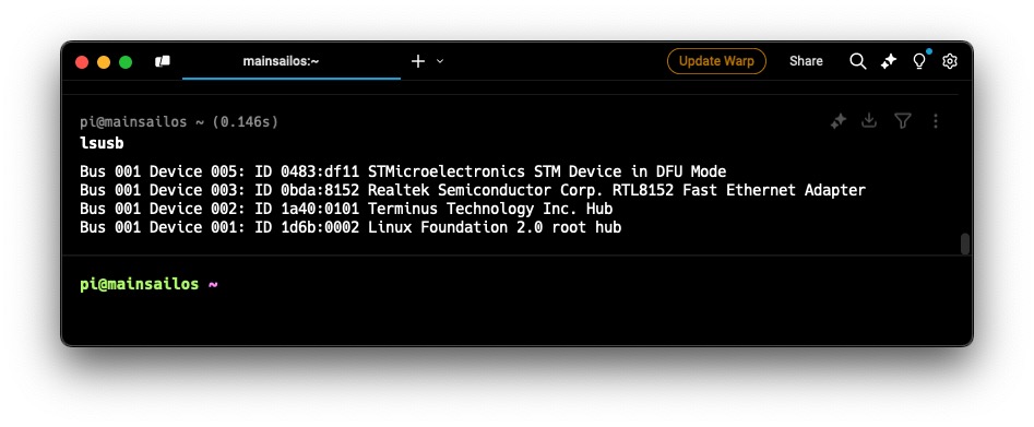 List of USB devices