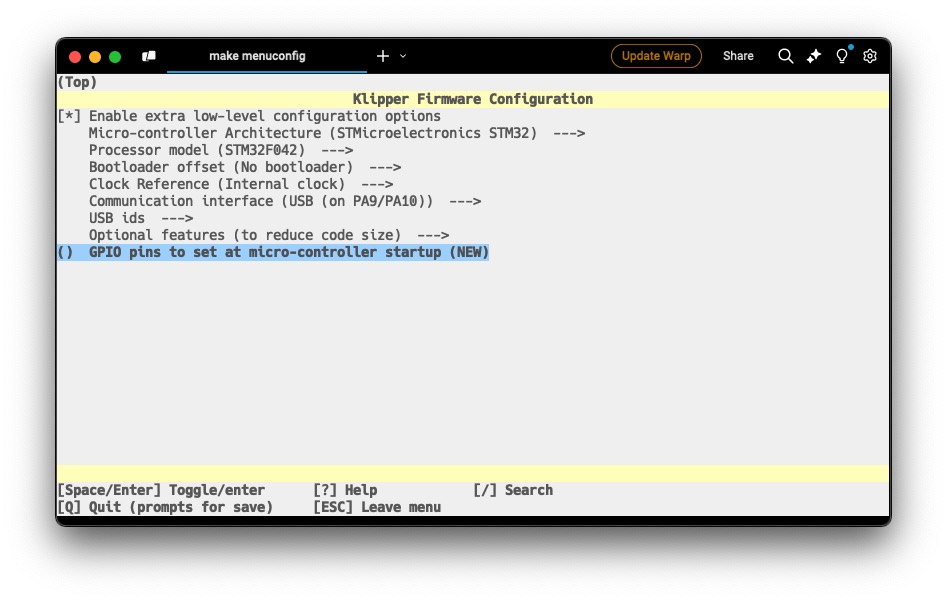 General Config