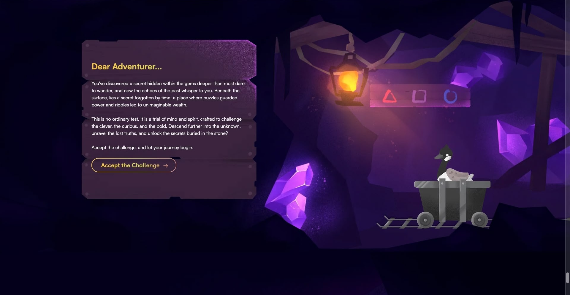 Puzzle entrance