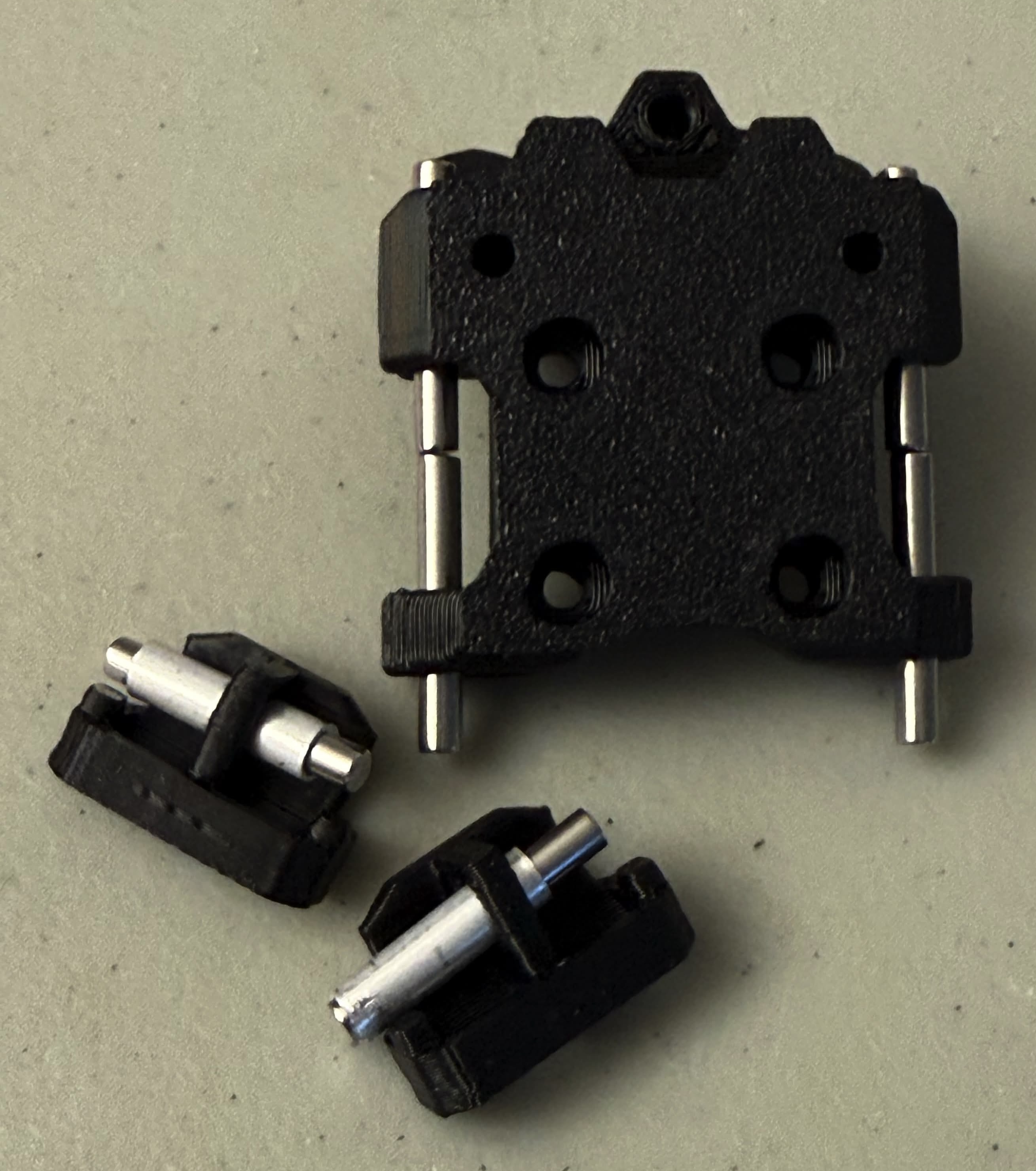 All pins and tubes fitted together