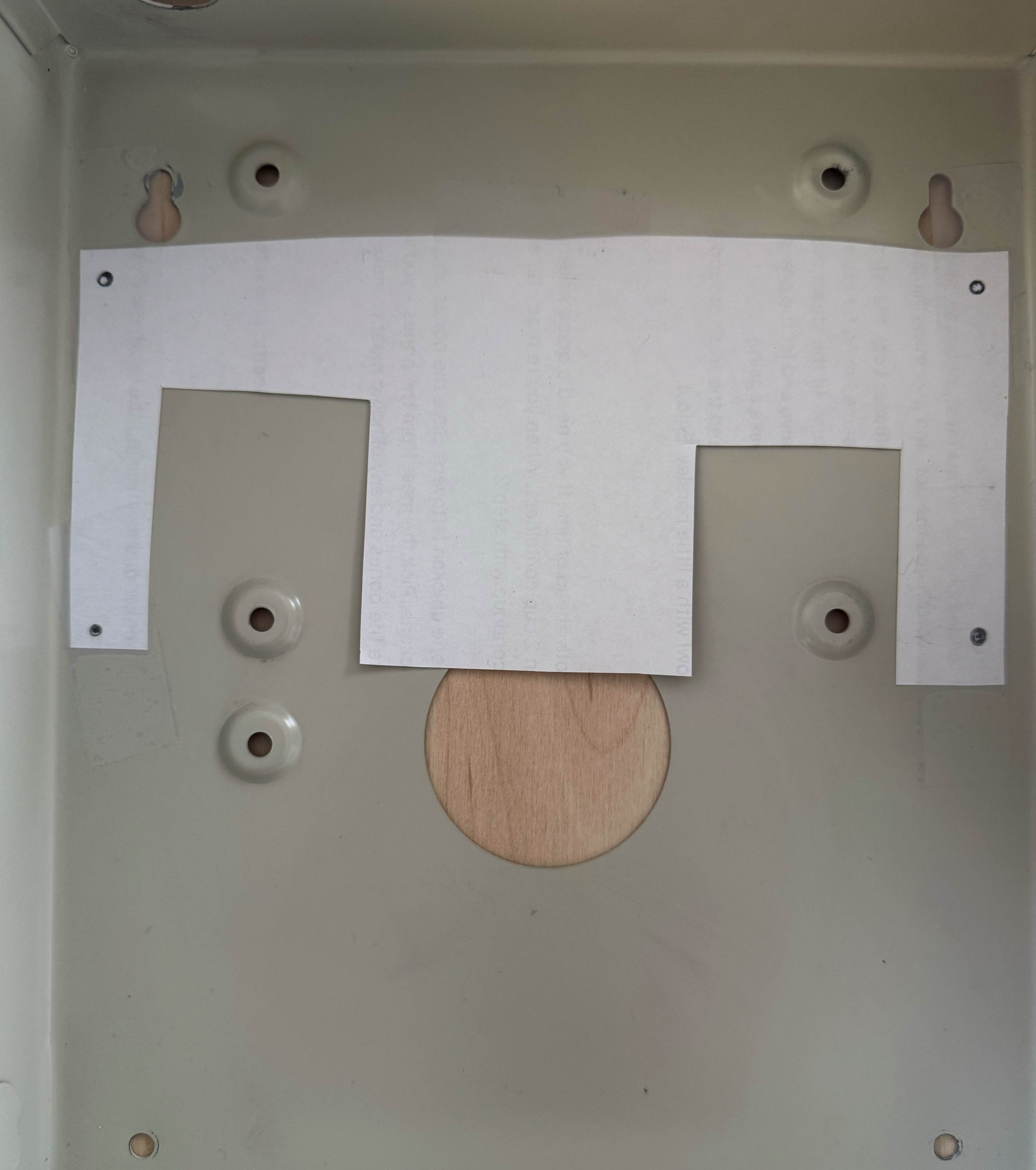 Panel with holde guides