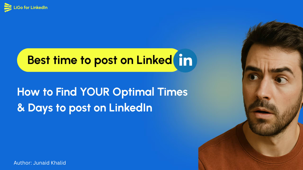 How to find the best time and day to post on LinkedIn for personal profiles