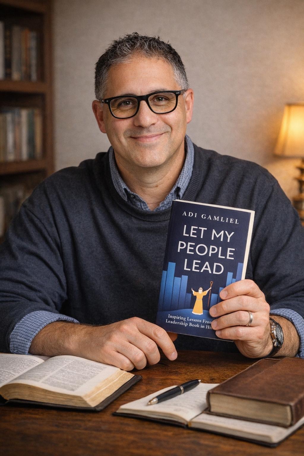 Adi Gamliel signing book