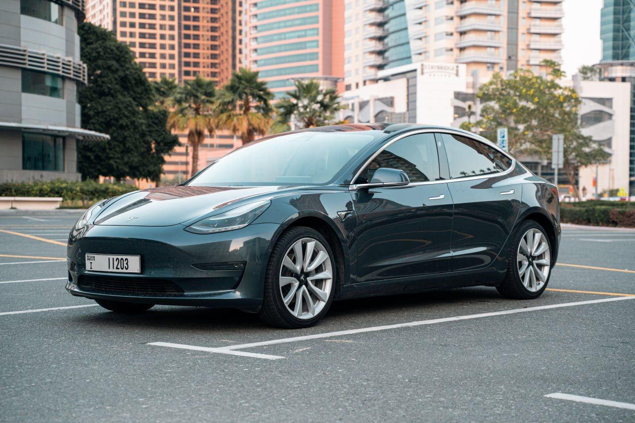 Rent Tesla Model 3 Dual Motor 2020 in Dubai.