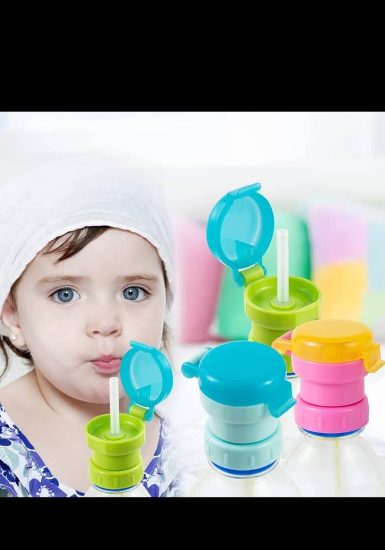 روسری های لوله دار مخصوصاً برای بوتل های آب برای اطفال ناز .
